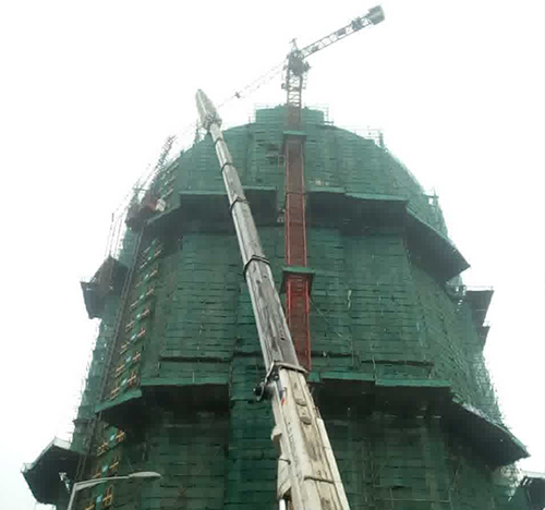 高墟高空拆装塔机作业